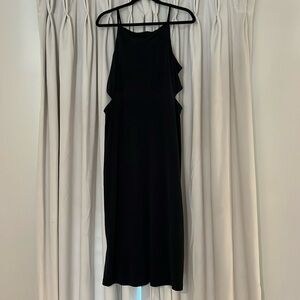 Black midi Topshop Cutout Dress